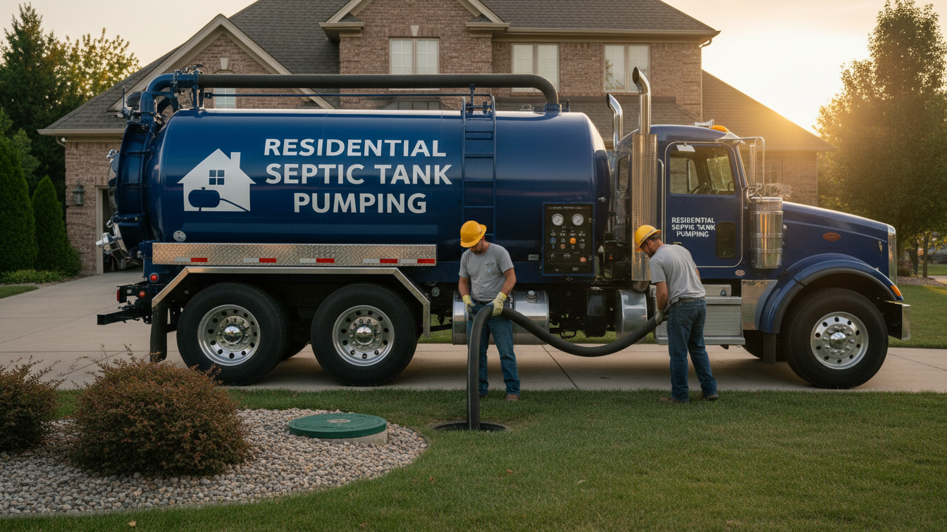 residentail septic tank pumping